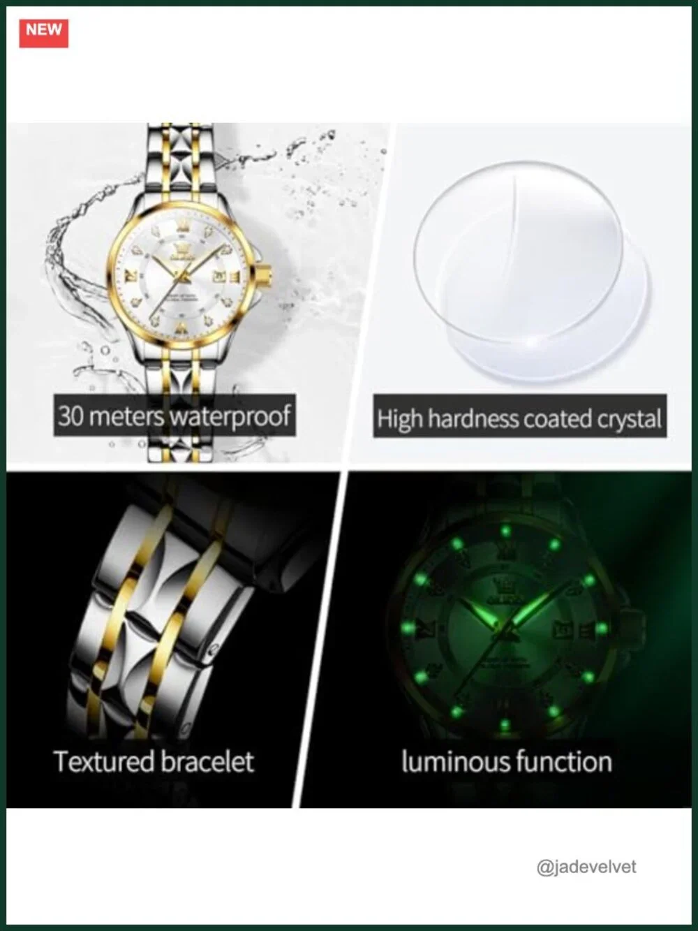 Luxury Casual Stainless Steel Women's Wrist Watch Quartz Analog Small Face